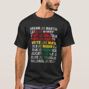 T-shirt Black History Month African American Country Celeb