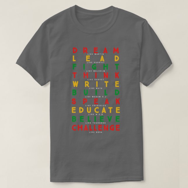T-shirt Black History Month African American Country Celeb (Design devant)
