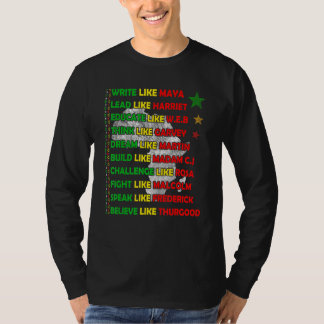 T-shirt Black History Month African American Country Celeb