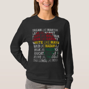 T-shirt Black History Month African American Country Celeb