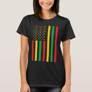 T-shirt Black History Month American Flag