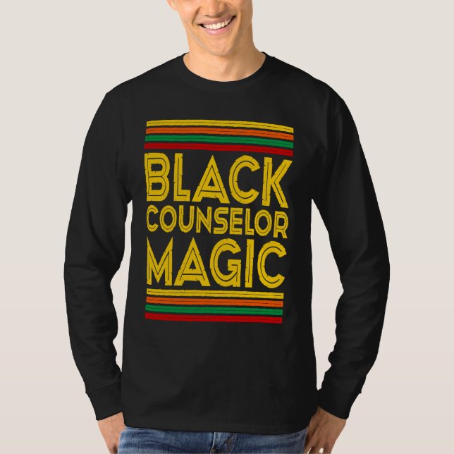 T-shirt Black History Month  Black Counselor Magic (Devant)