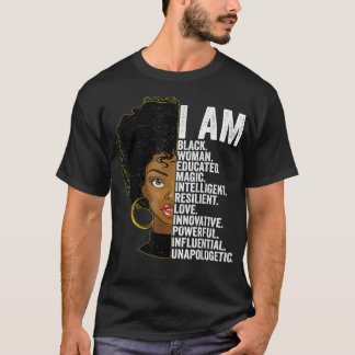 T-shirt Black History Month For Women Black African Americ