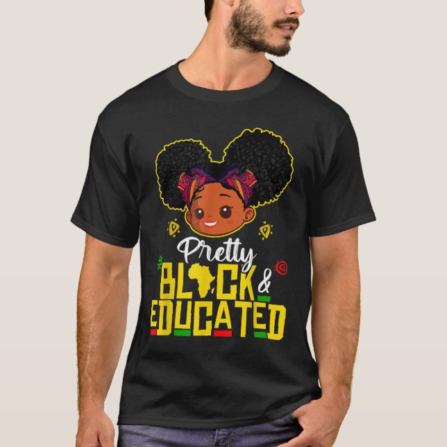 T-shirt Black History Month Girls African African Queen Ki (Devant)