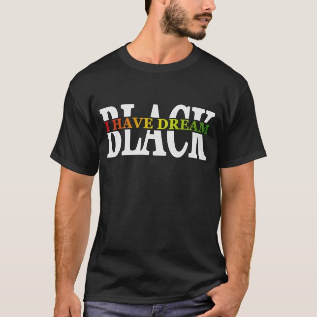 T-shirt Black History month, Martin Luther King Jr (Devant)