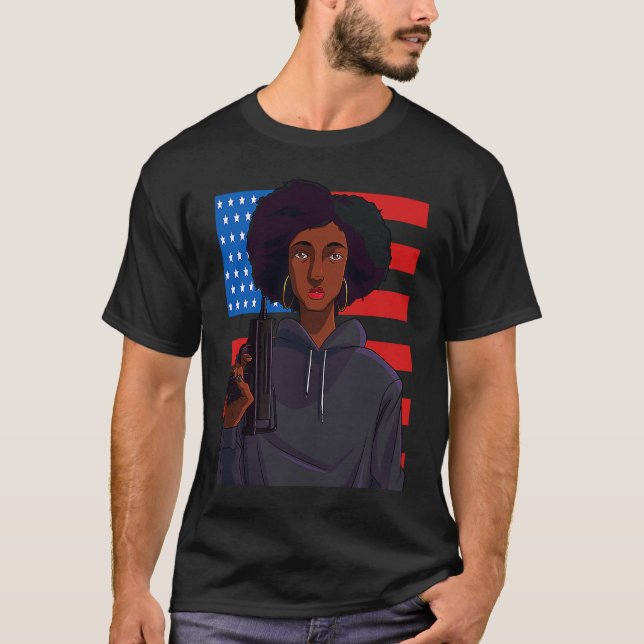 T-shirt Black History Month Panther Party (Devant)