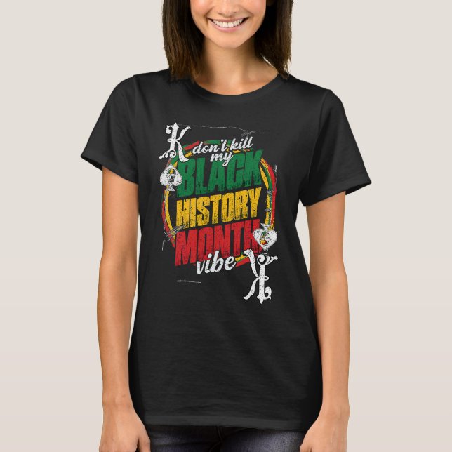 T-shirt Black History Month Proud Black Poker Player Appar (Devant)