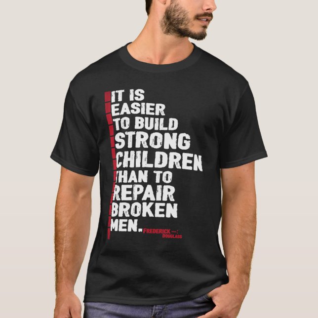 T-shirt Black History Month Tees Frederick Douglass Quote  (Devant)