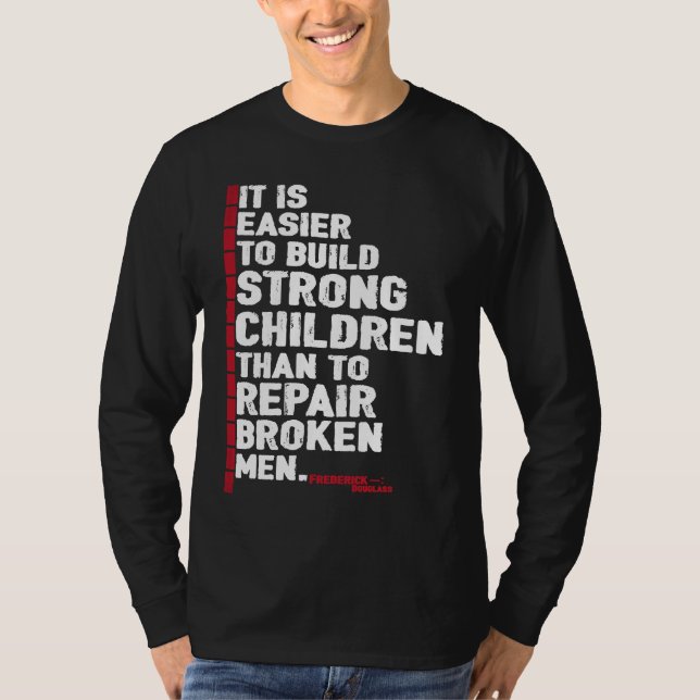 T-shirt Black History Month Tees Frederick Douglass Quote  (Devant)