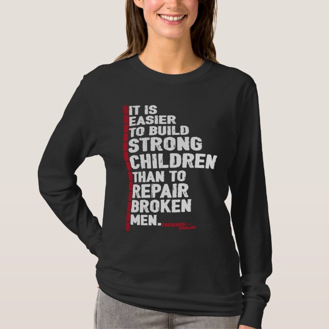 T-shirt Black History Month Tees Frederick Douglass Quote  (Devant)