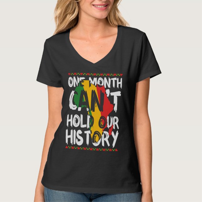 T-shirt Black History Month USA Afro America African  1 (Devant)