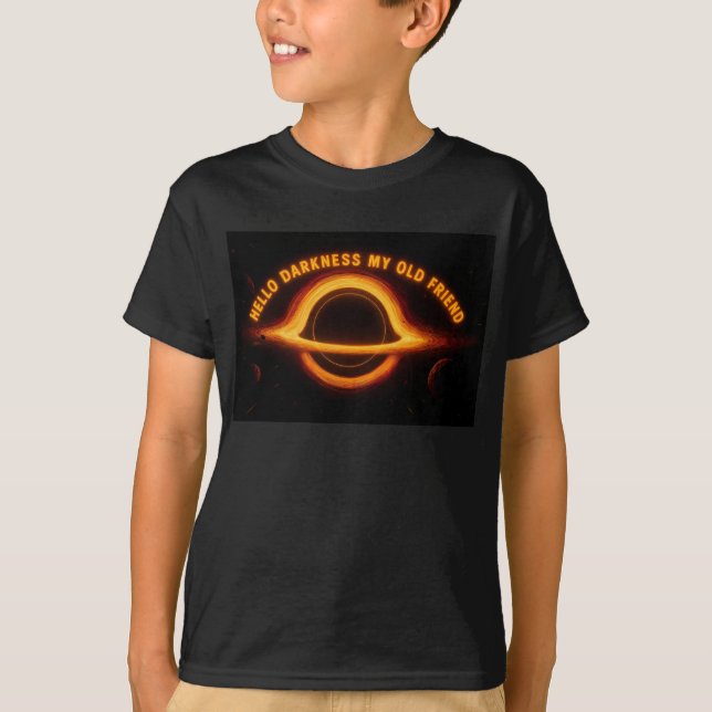 T-shirt Black Hole Interstellar Conversation (Devant)