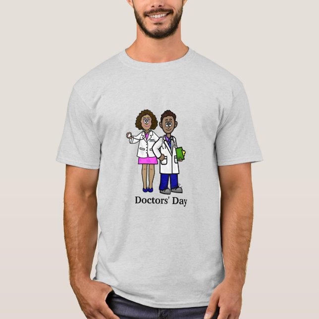 T-shirt Black Homme et Femme Docteurs (Devant)