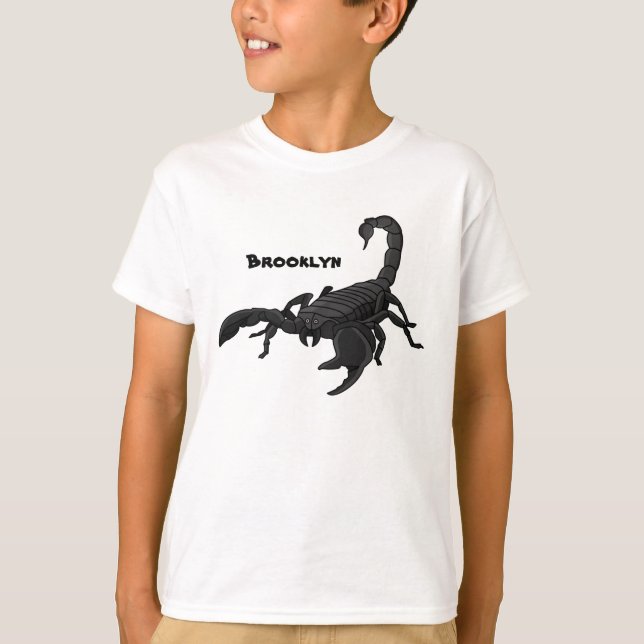T-shirt Black hungry scorpion (Devant)