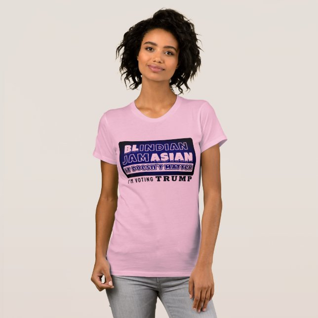 T-shirt Black Indian Jamaican Asian Ça n'a pas d'importanc (Devant entier)
