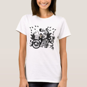 T-shirt Black Irish Swirls et Leprechauns