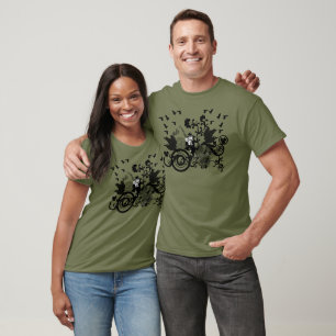 T-shirt Black Irish Swirls et Leprechauns