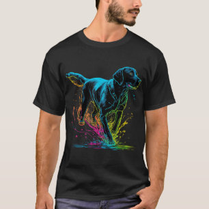 T-shirt Black Lab Black Labrador Retriever Chien Chien Chi