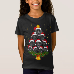 T-Shirt Black Lab Noël Arbre Amoureux des chiens Noël Noël