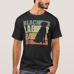 T-shirt Black Lab Retro Labrador Retriever Chien