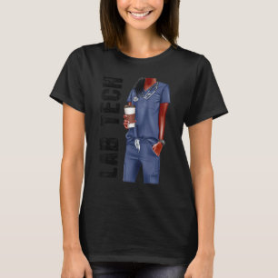 T-shirt Black Lab Tech Afro Love Melanin Africain Américai