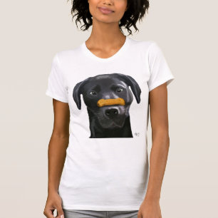 T-shirt Black Labrador avec os sur le noeud 2