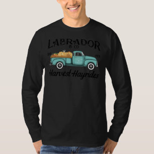 T-shirt Black Labrador Retriever Harvest Hayride Antique T