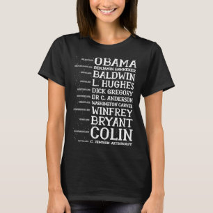 T-shirt Black Leader Citations Hommes Femmes Enfants Noir