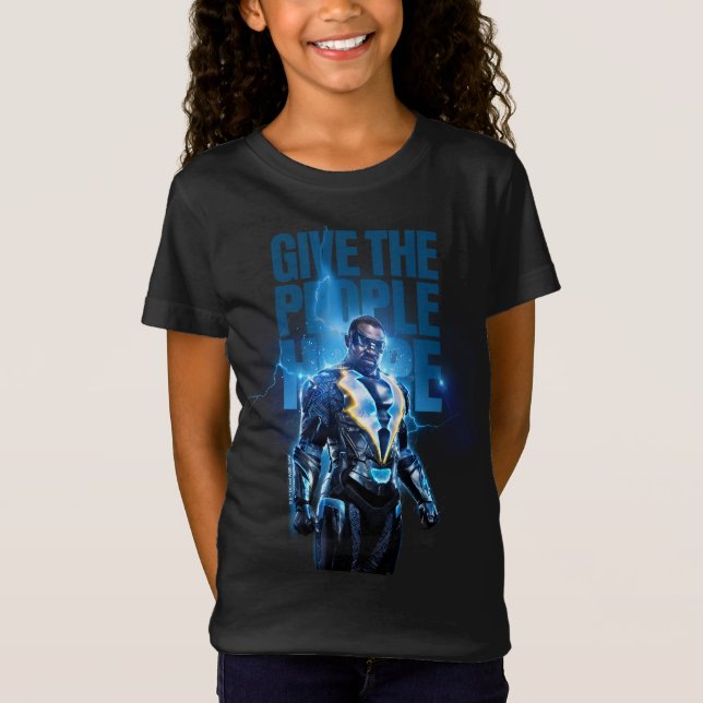 T-Shirt Black Lightning - Donnez De L'Espoir Aux Gens (Devant)