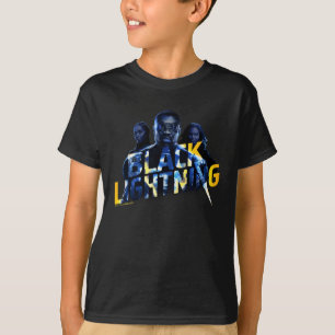 T-shirt Black Lightning Heroes
