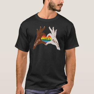 T-shirt Black Lives Matter - Love blm Rainbow