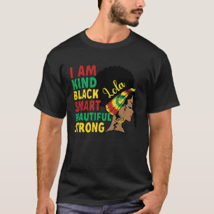 T-shirt Black Lola Grand-mère Africaine Américaine Lola Gr