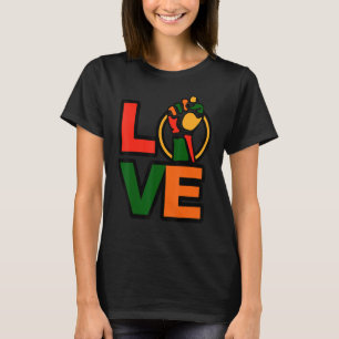 T-shirt Black Love Classic Lever Fier Poing Africain A