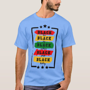 T-shirt Black love noir joie noire excellence noire