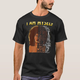 T-shirt Black Magic Black Femmes Je Suis Moi-Même Afro Bla