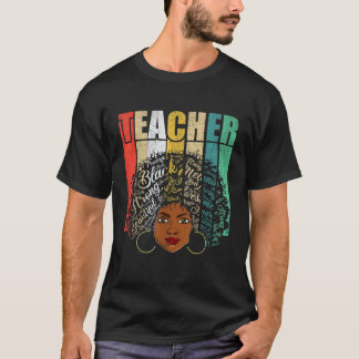 T-shirt Black Melanin Enseignante Femmes Vêtements Afrique