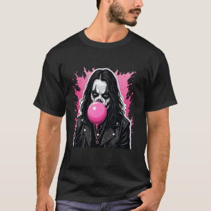 T-shirt Black Metal - Metalhead avec bubble gum rose et c