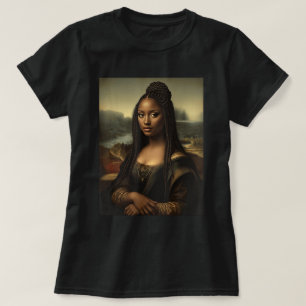 T-shirt Black Mona Lisa Art Histoire noire