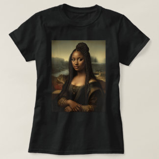 T-shirt Black Mona Lisa Art Histoire noire