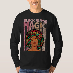 T-shirt Black Nurses Magic Melanin Nurse African Pride A
