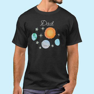 T-shirt Black Premier Voyage Autour Du Soleil Papa 1er Ann