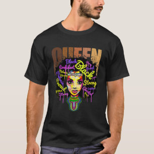 T-shirt Black Pride Histoire Mois afro-américain Afro Qu