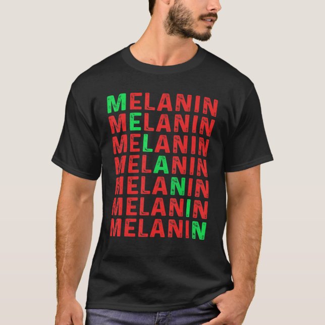 T-shirt Black Pride Melanin Afro Queens Kings (Devant)