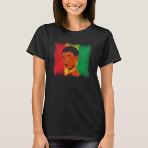T-shirt Black Queen Africaine Black Girl Histoire Noire Lu