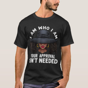 T-shirt Black Queen African American Ladies Curly Natural