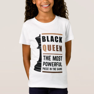 T-Shirt Black Queen La Pièce La Plus Puissante Dans Le Jeu