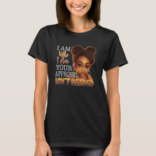 T-shirt Black Queen Lady Curly Naturel Afro-Africain Améri
