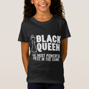 T-Shirt Black Queen Les échecs les plus puissants Africain