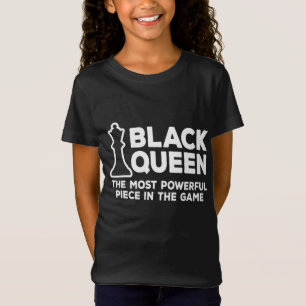 T-Shirt Black Queen Les échecs les plus puissants Africain
