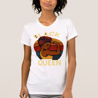 T-shirt Black queen regal roots